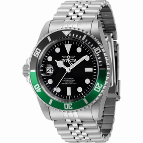 Invicta Men's Watch - Pro Diver Automatic Black Dial Stainless Steel Bracelet | 43980
