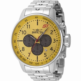 Invicta Men's Watch - S1 Rally Chronograph Yellow and Grey Dial Bracelet | 23085