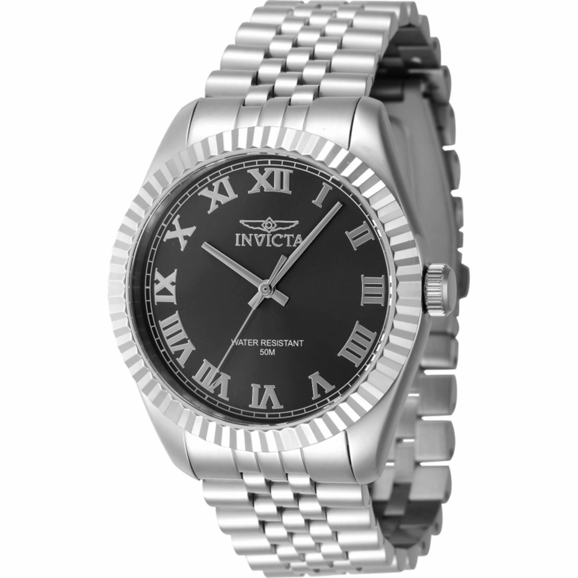 Invicta Men's Watch - Specialty Black Dial Stainless Steel Bracelet Quartz | 47396
