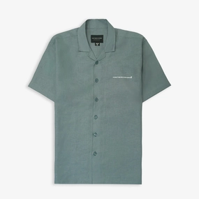 JAYWALKING | BEIGE LINEN SHIRT { SAGE