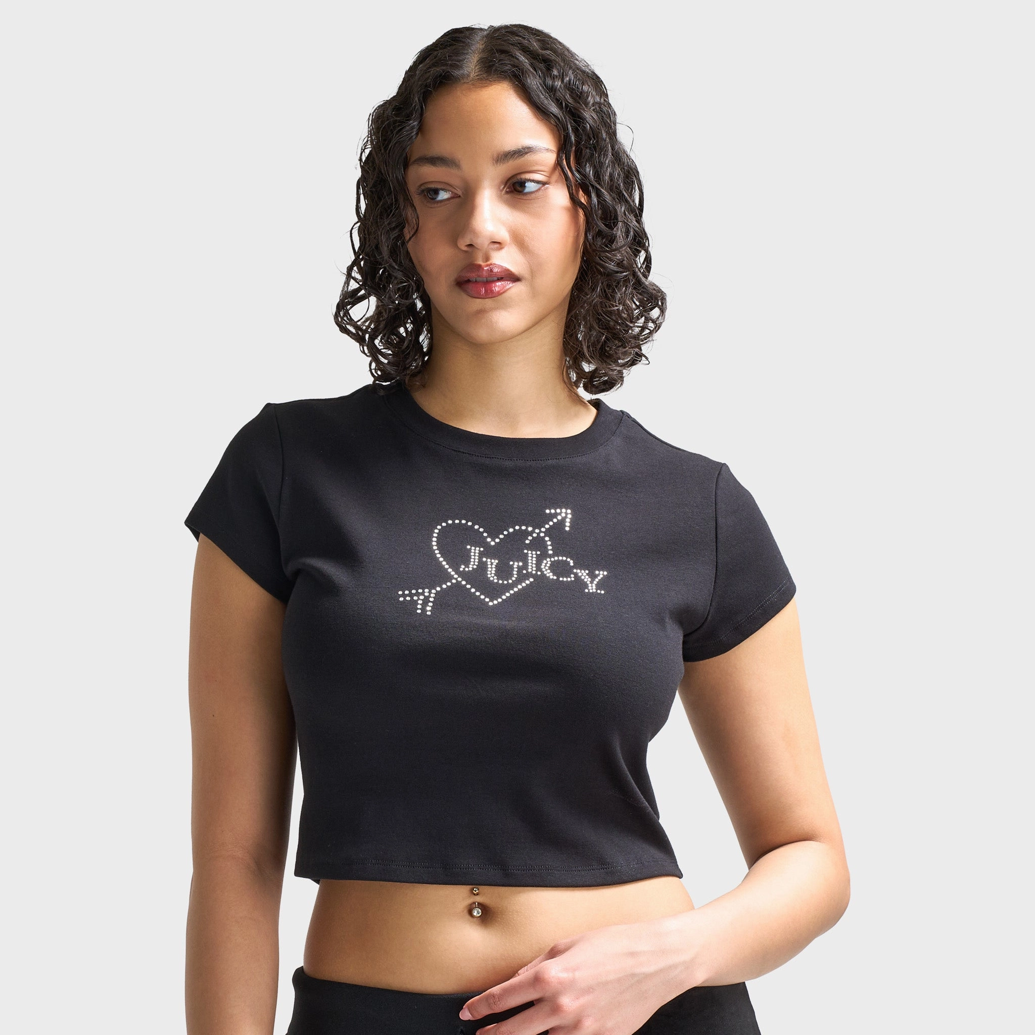 Juicy Couture Women's V-Day Baby T-Shirt / Liquorice