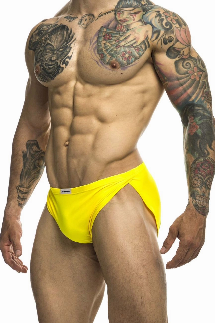 JUSTIN SIMON XSJ09 Running Shorts Color Yellow