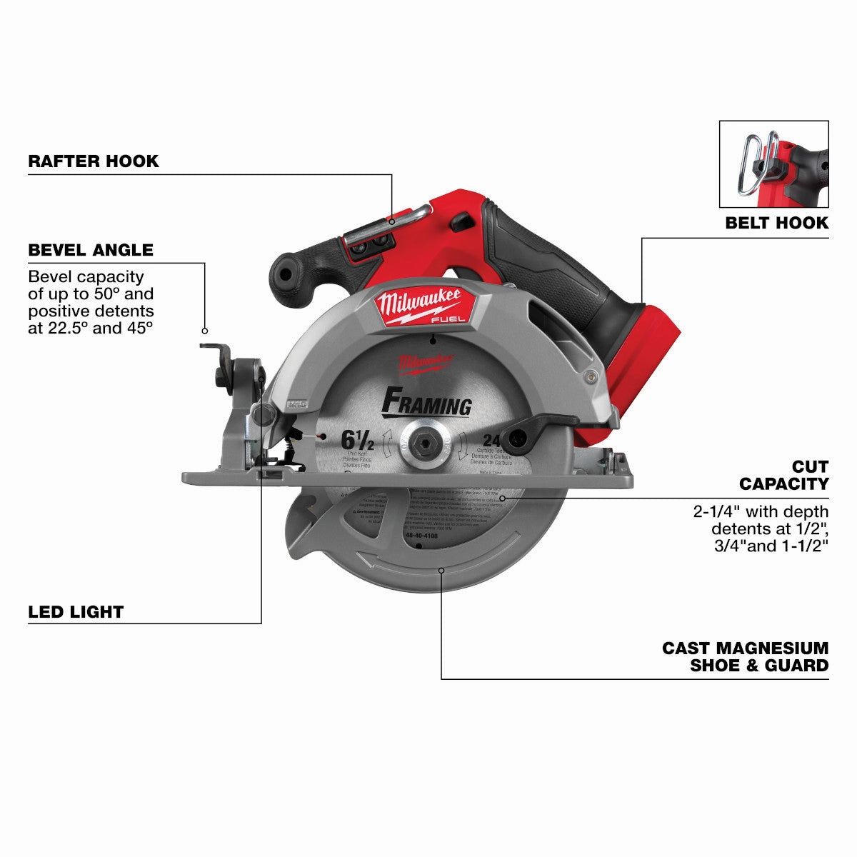 Milwaukee 2833-20 - M18 FUEL™ 6-1/2" Circular Saw