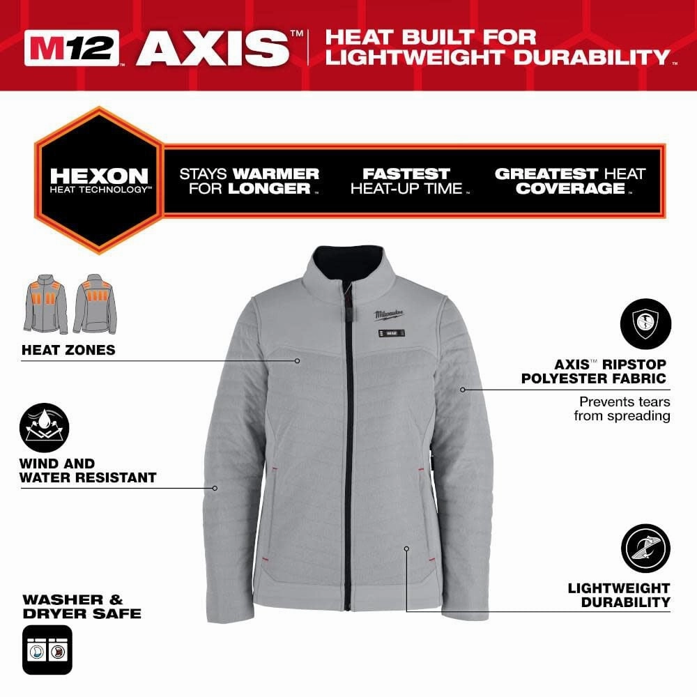 Milwaukee F102B-21S - M12™ Women's Heated AXIS™ Jacket Kit -  Black S
