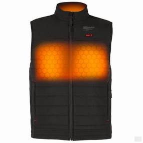 Milwaukee Men's M12 Lithium-Ion Cordless AXIS Black Heated Vest (Vest Only) {M300B-20}