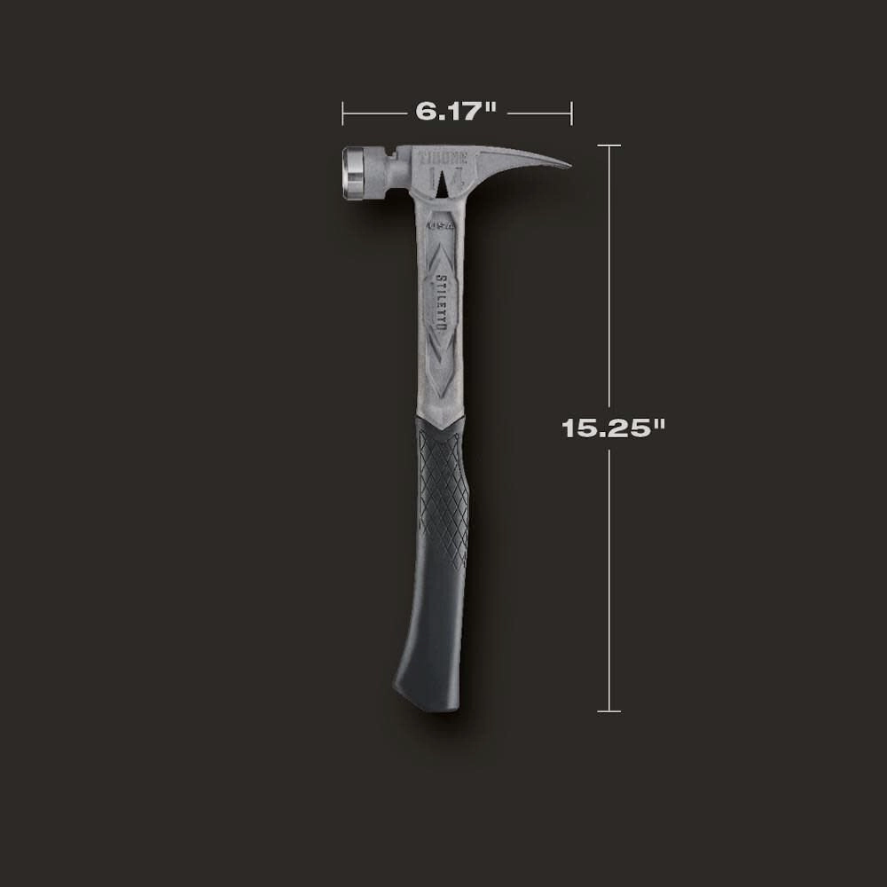 Milwaukee TIB14RSC - STILETTO® TIBONE™ 14oz Smooth/Curved Titanium Framing Hammer