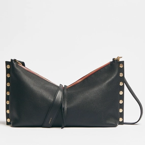 Mr. G | Black/Brushed Gold Hammered Red Zip | Lrg