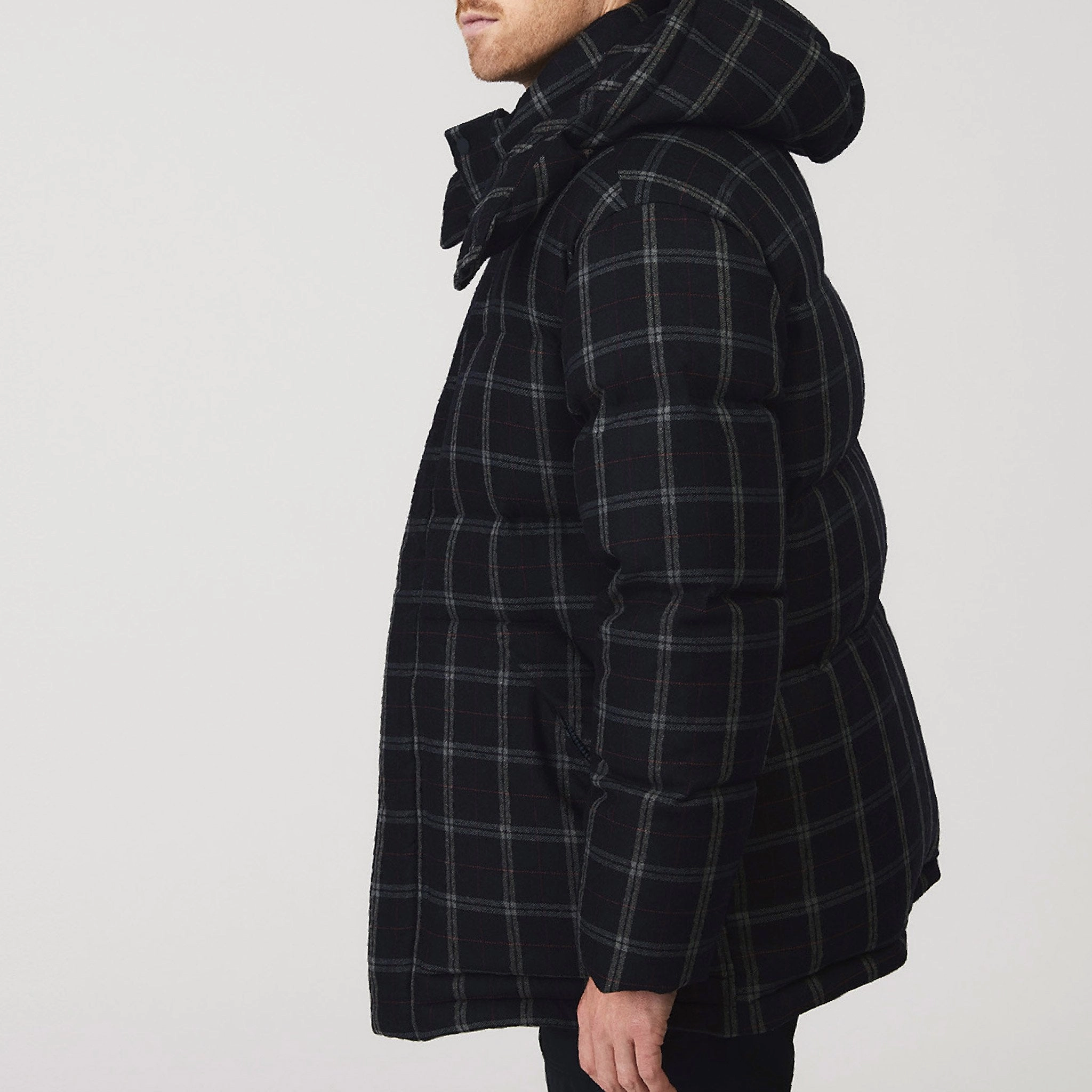 Plaid Terrain Down Parka