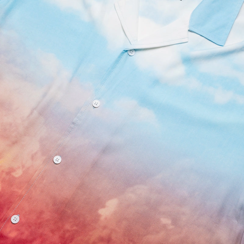 Pleasures Heaven & Hell Button Up Shirt - Sky Blue
