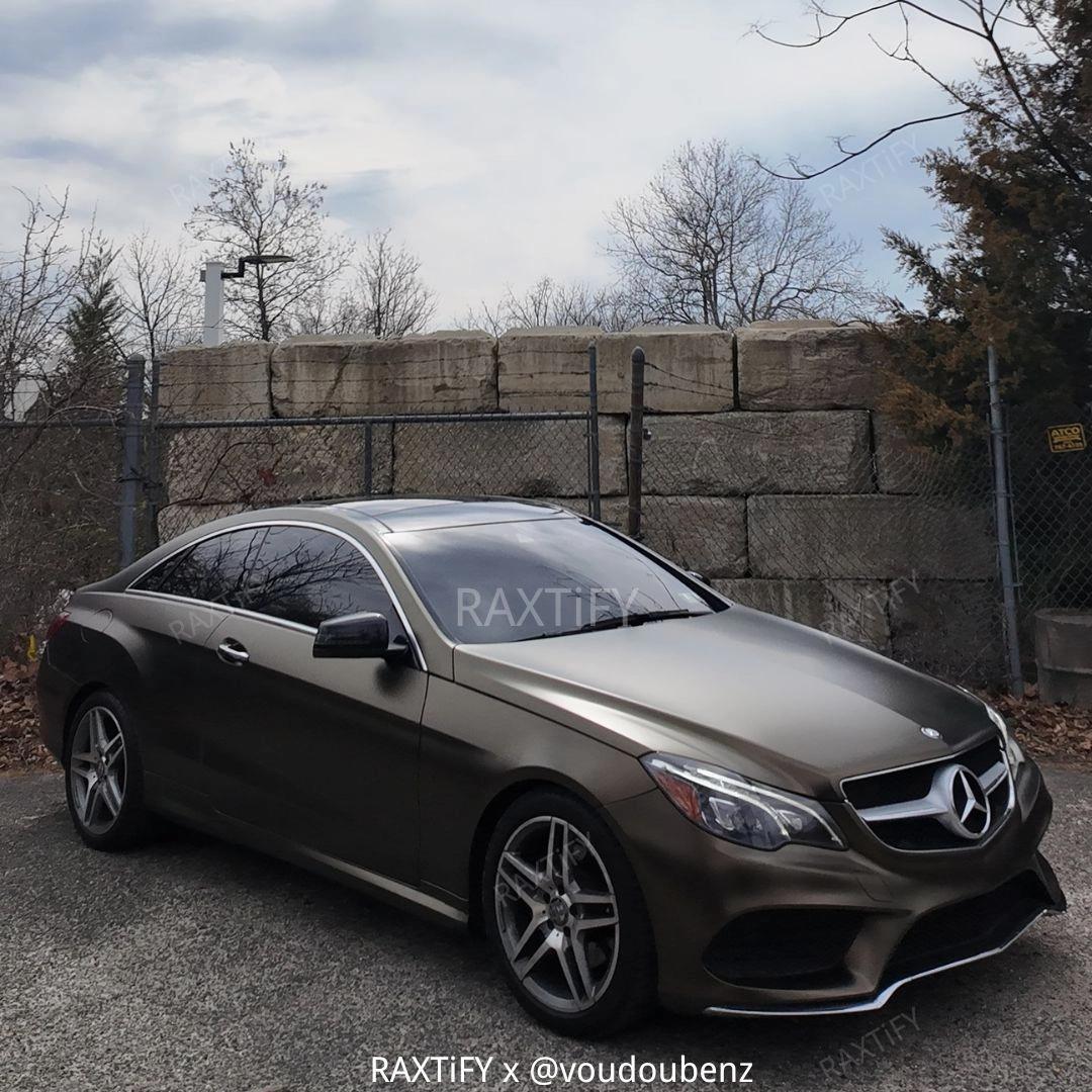 Satin Metallic Brown Gold Vinyl Wrap
