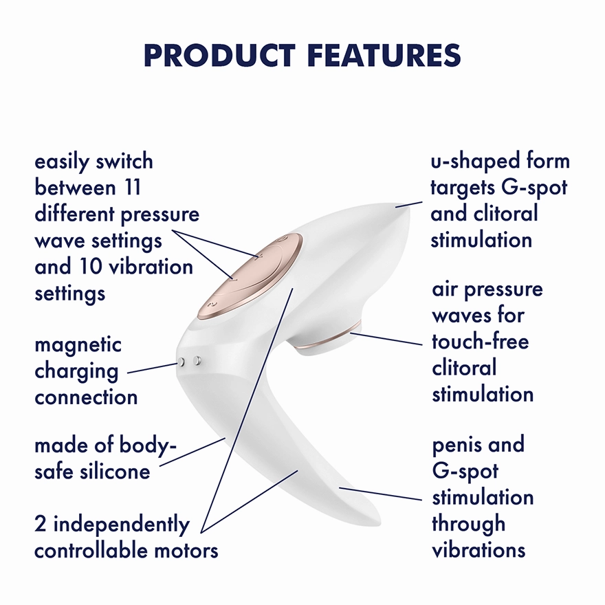 Satisfyer - Pro 4 Couples' Vibrator (White)