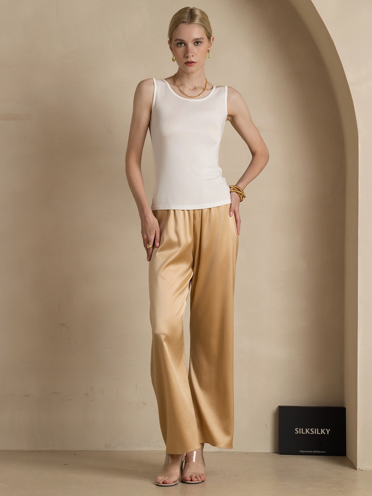 Silk Knitted Lounge Tank Top