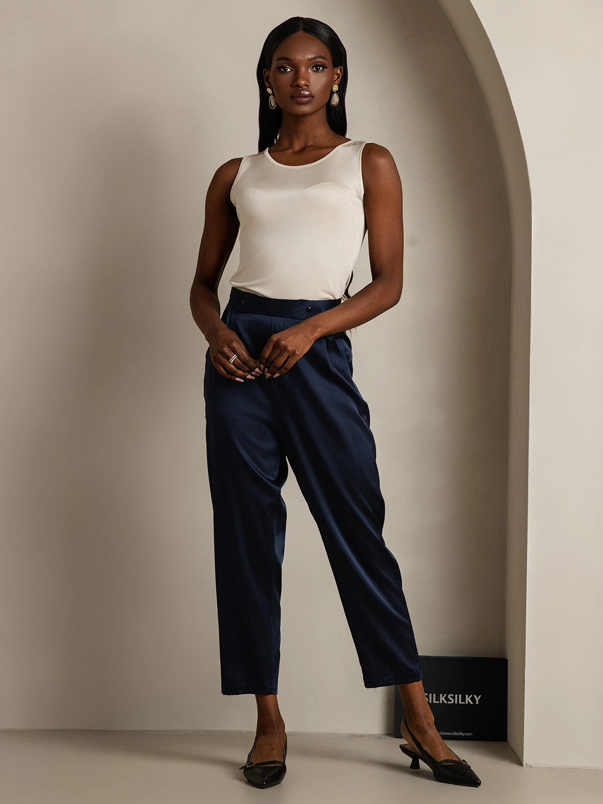 Silk Knitted Lounge Tank Top