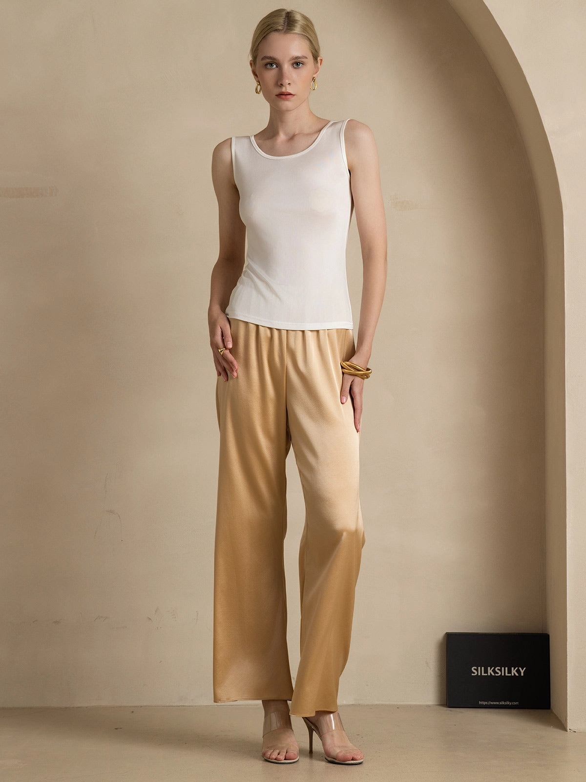 Silk Knitted Lounge Tank Top