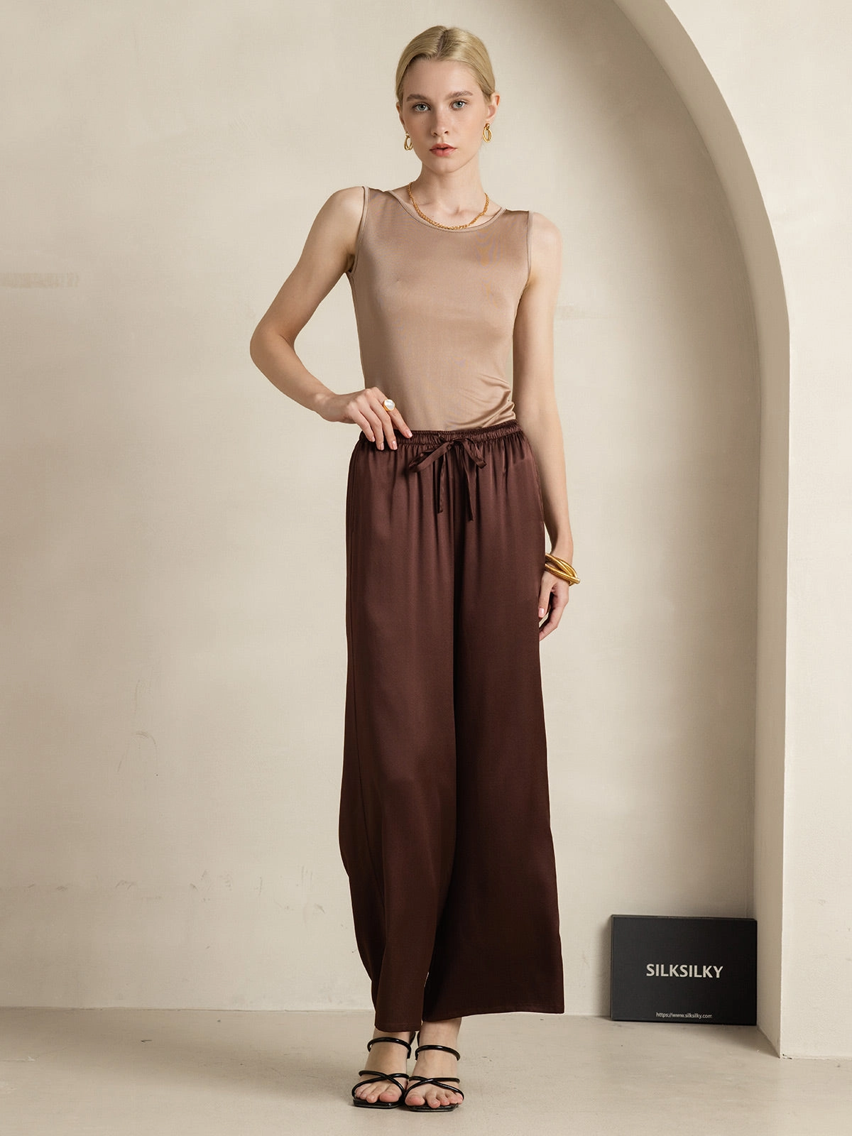 Silk Knitted Lounge Tank Top
