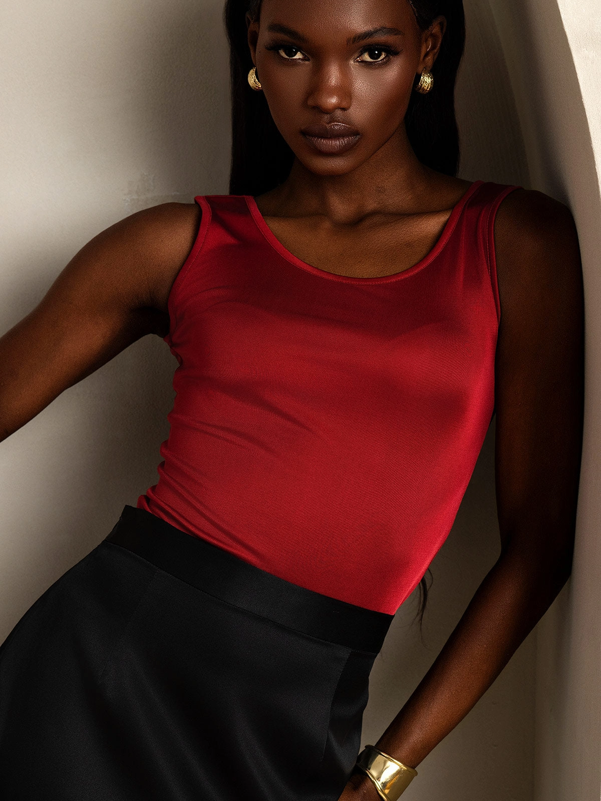 Silk Knitted Lounge Tank Top