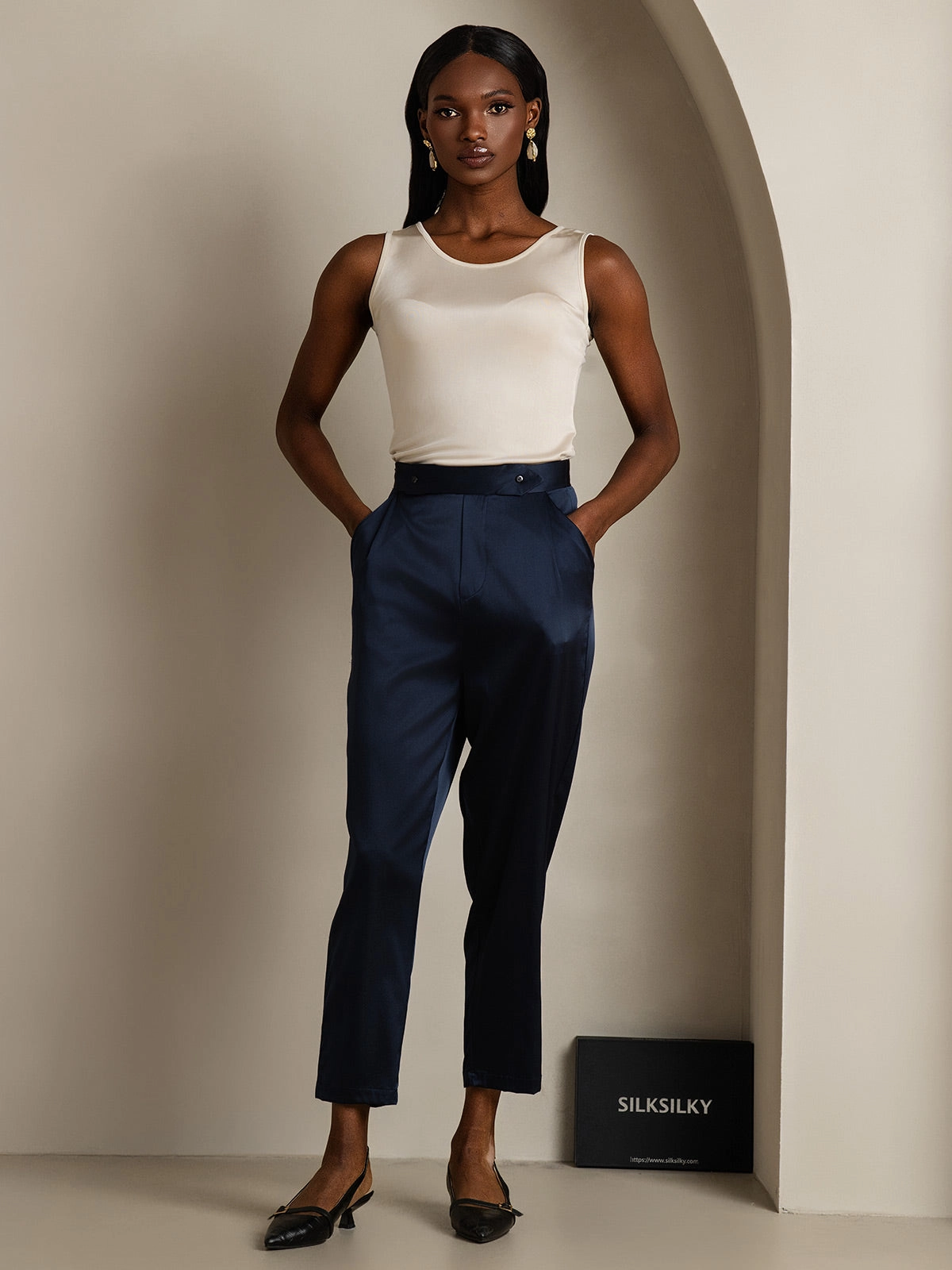 Silk Knitted Lounge Tank Top