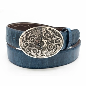 Silver King Star of David One Piece Buckle 1.5