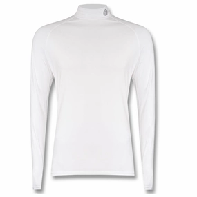SParms Sun Protect  Winter Full Body Warm High Neck Golf Mock White - FW20 Men