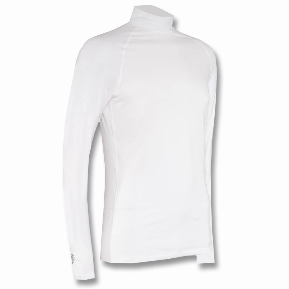 SParms Sun Protect  Winter Full Body Warm High Neck Golf Mock White - FW20 Men