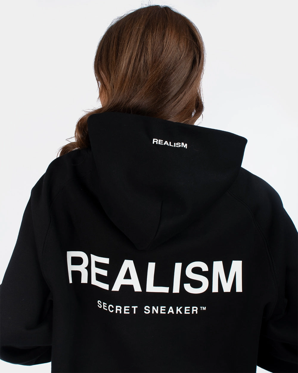 SSS REALISM BACK LOGO HOODIE BLACK