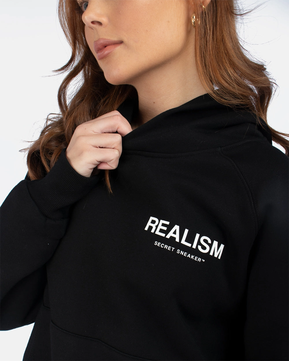 SSS REALISM BACK LOGO HOODIE BLACK