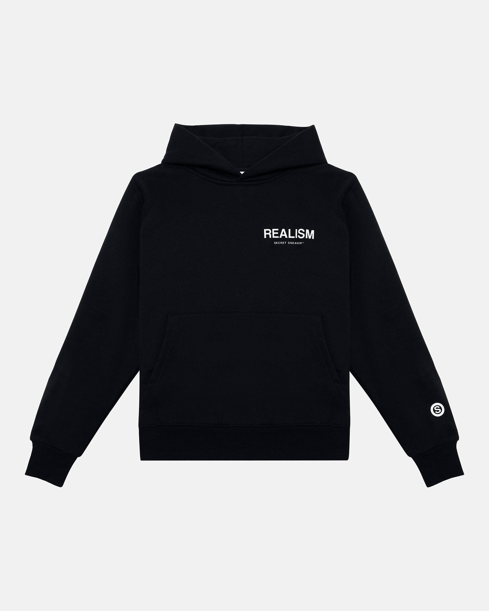 SSS REALISM BACK LOGO HOODIE BLACK
