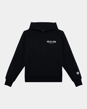 SSS REALISM BACK LOGO HOODIE BLACK