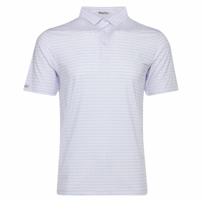 Straight Down Tsunami Golf Polo Lavender - FW24 Men