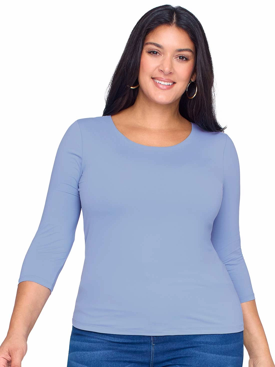 Super Smooth 3/4 Sleeve Top 4423
