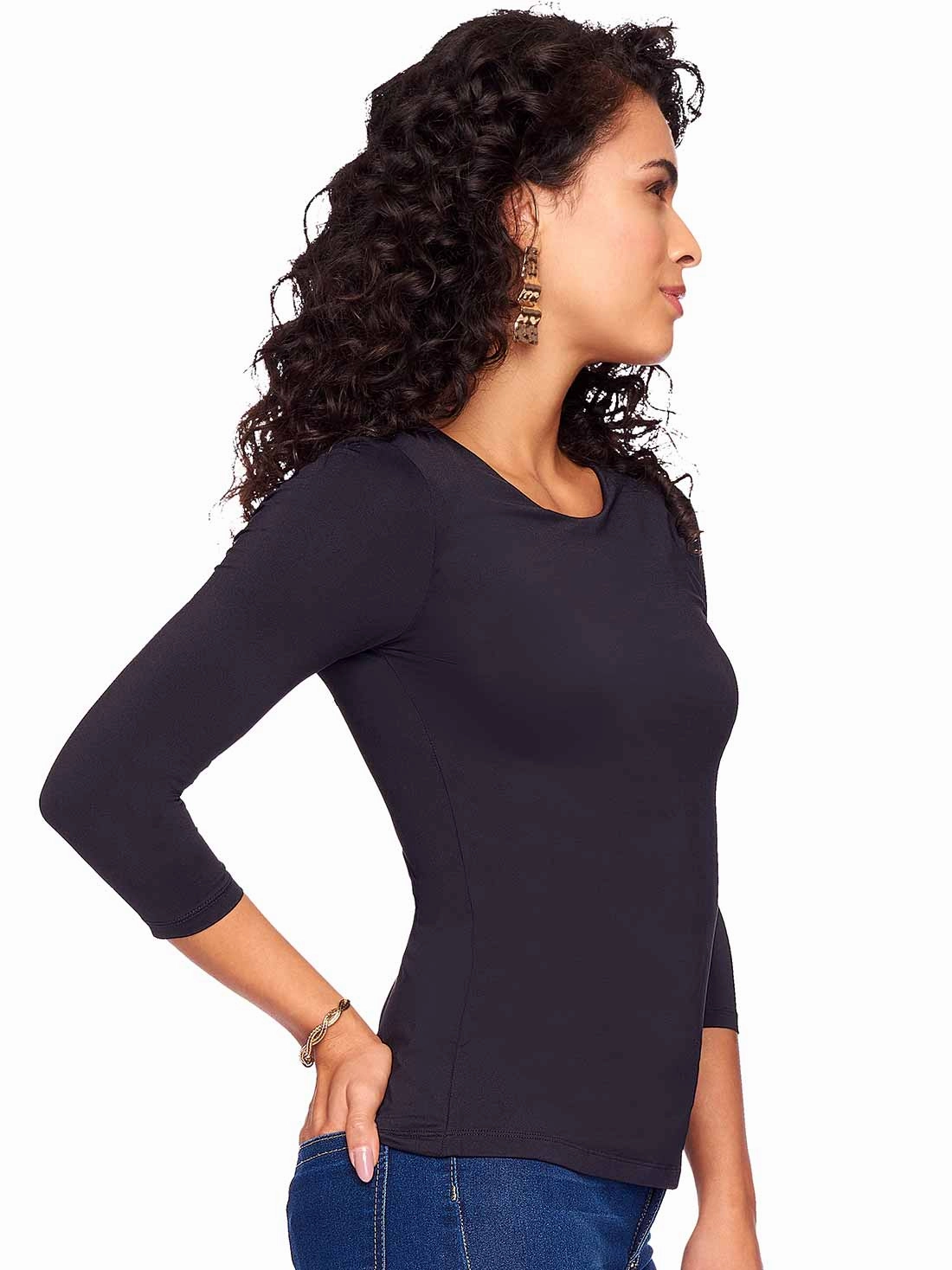 Super Smooth 3/4 Sleeve Top 4423