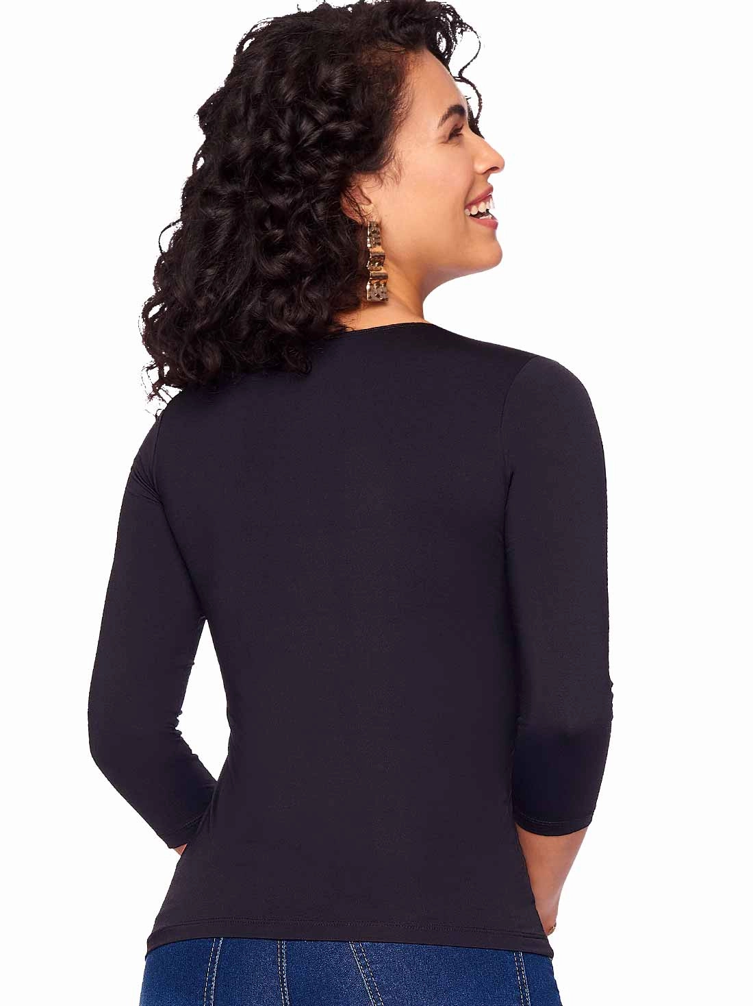 Super Smooth 3/4 Sleeve Top 4423