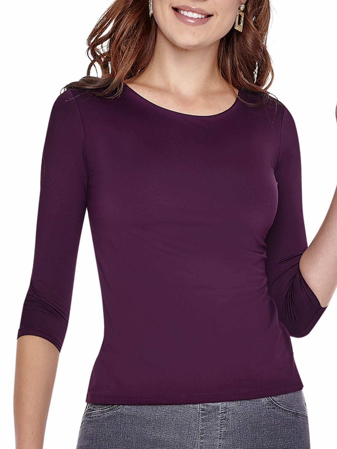 Super Smooth 3/4 Sleeve Top 4423