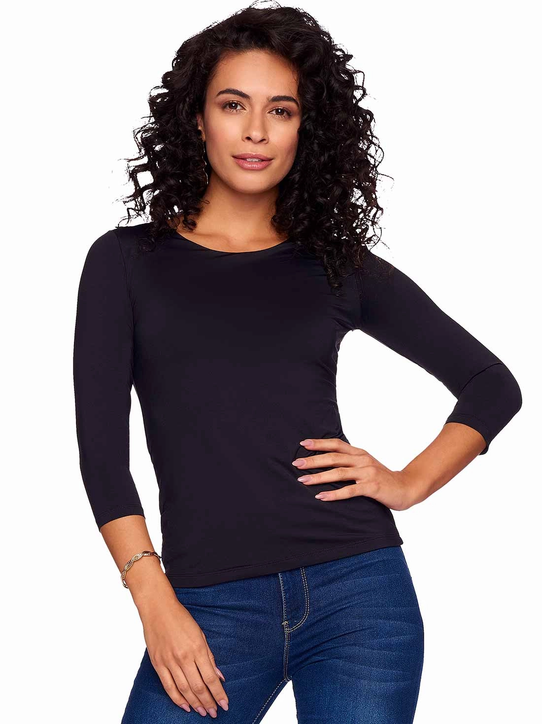 Super Smooth 3/4 Sleeve Top 4423