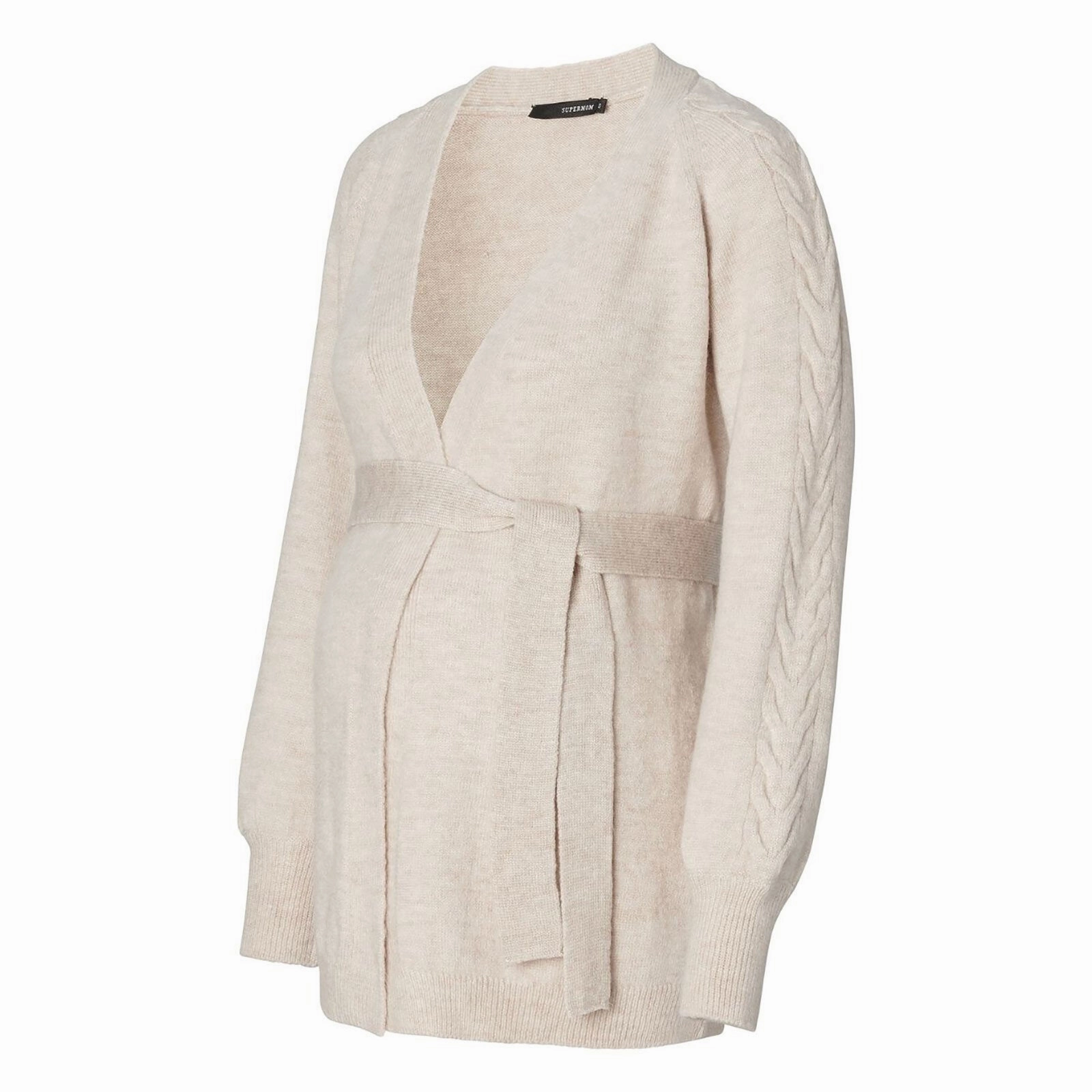 Supermom Cardigan Broadway Long Sleeve - Oatmeal
