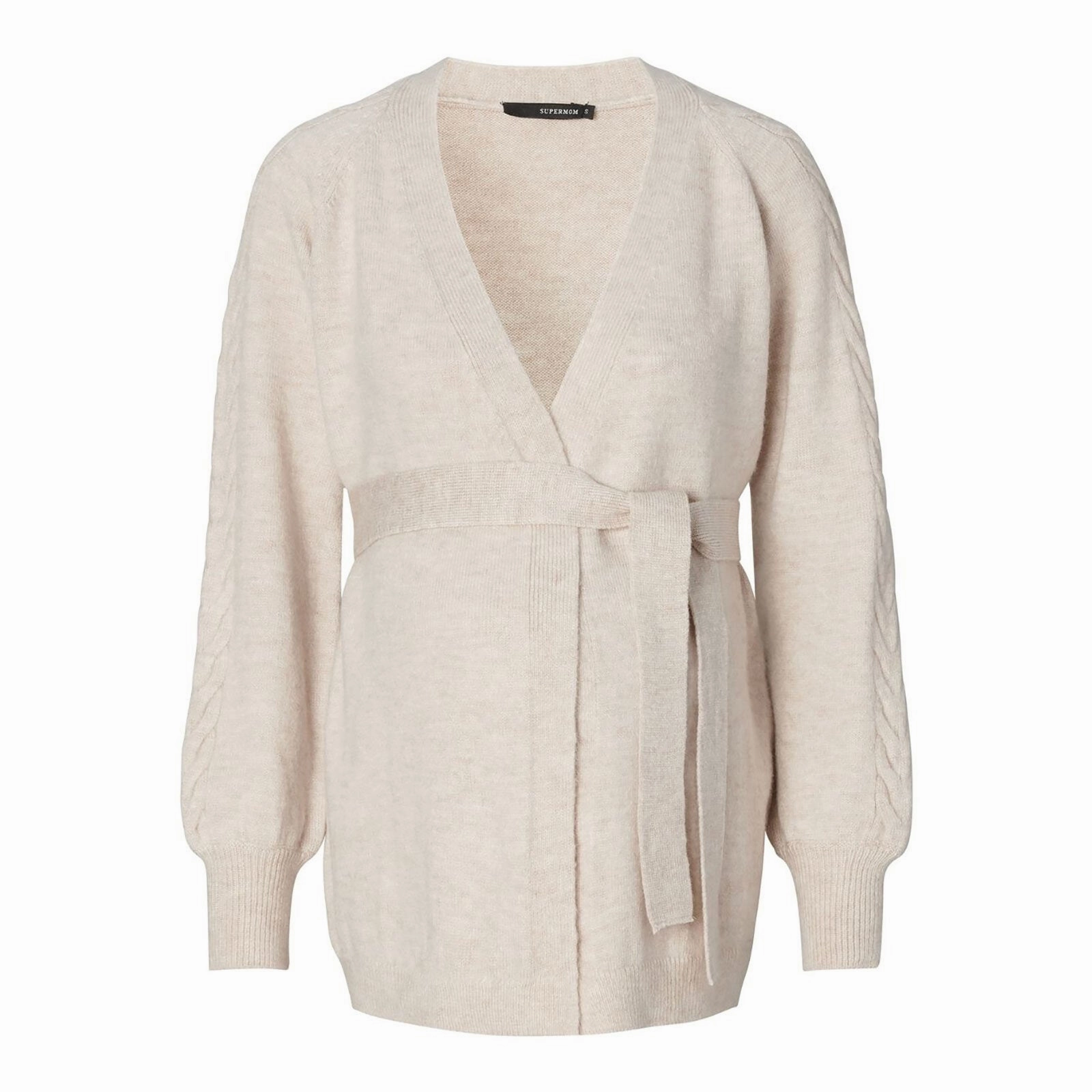 Supermom Cardigan Broadway Long Sleeve - Oatmeal