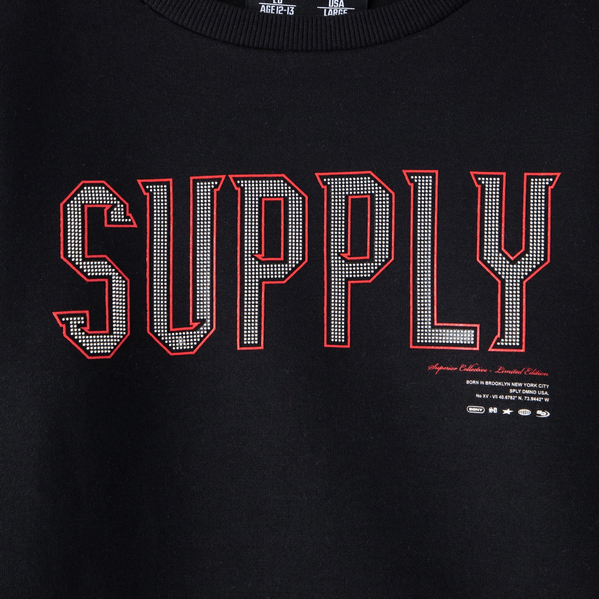 Supply & Demand Junior Boys' Buck Crewneck / Black