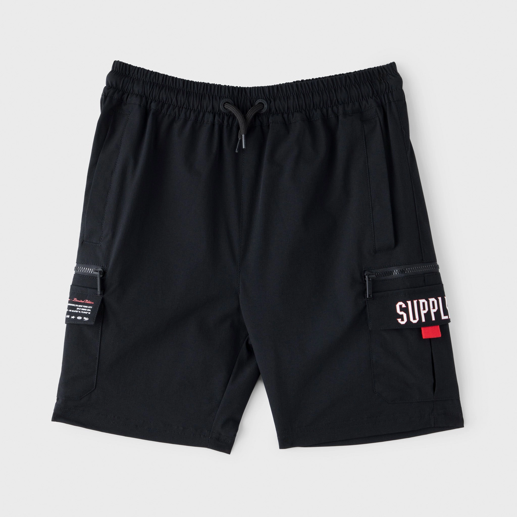 Supply & Demand Junior Boys' Split Woven Shorts / Black