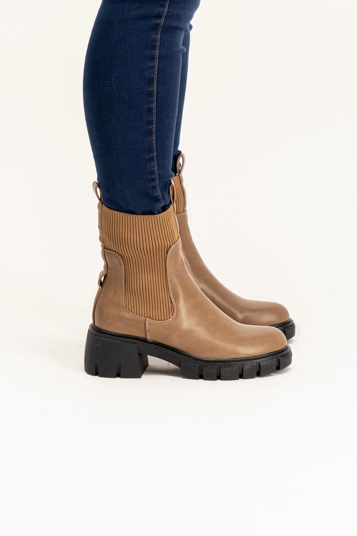 Taupe Mae Chelsea Boot