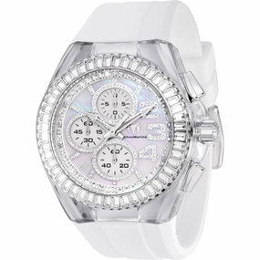 Technomarine Men's Watch - Cruise Glitz Chronograph White Silicone Strap | TM-121024