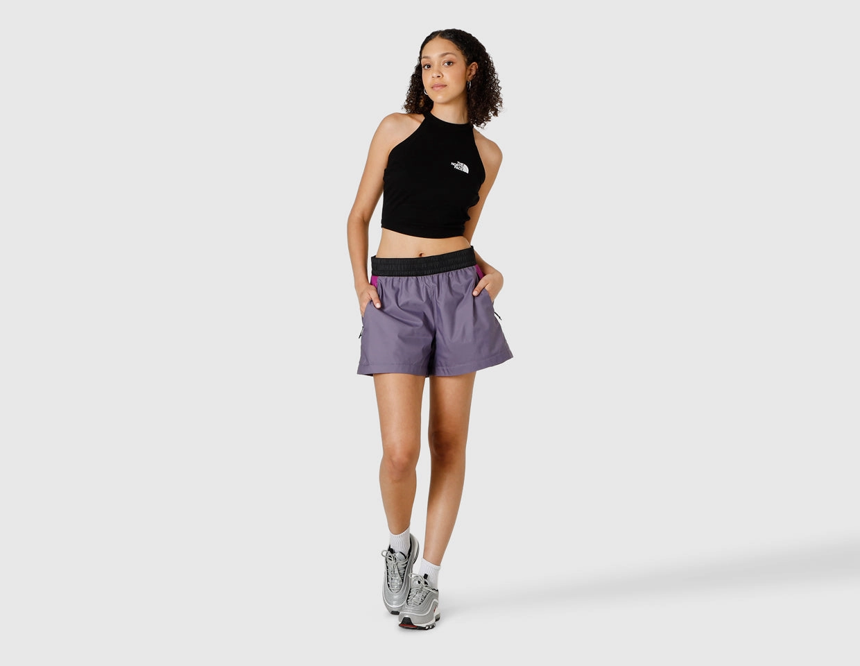 The North Face Women's TNF X Shorts Lunar Slate / Purple Cactus Flower