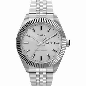 Timex Men's Watch - Waterbury Legacy Silver Dial Steel Bracelet Quartz | TW2V17300VQ