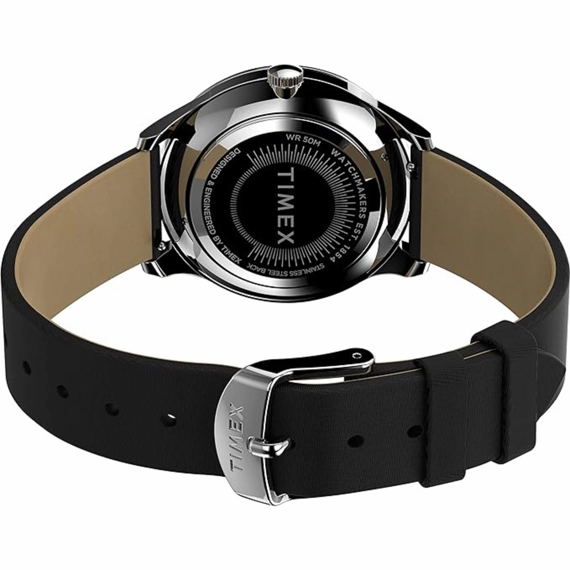 Timex Women's Watch - Celestial Black Glitter Dial Fabric Strap Quartz | TW2V01100VQ