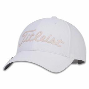 Titleist Players Performance Ball Marker Golf Cap White/Rose - 24 Women