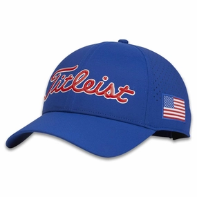 Titleist Players Tech Golf Cap Royal/White/Red - 24 Men