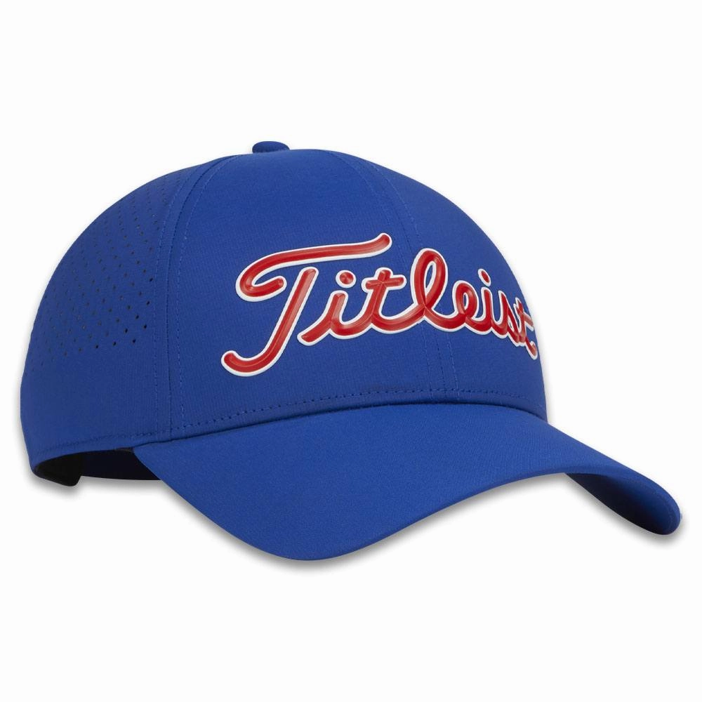 Titleist Players Tech Golf Cap Royal/White/Red - 24 Men