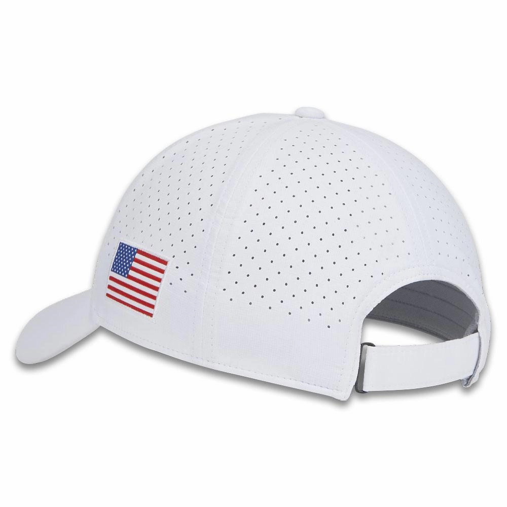 Titleist Players Tech Golf Cap White/Royal/Red - 24 Men