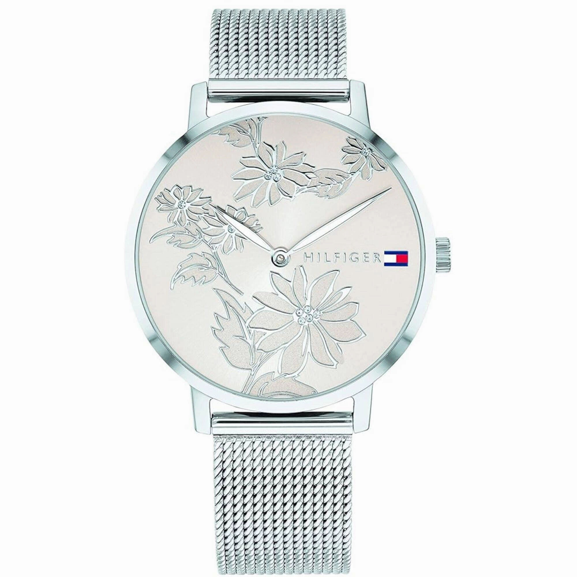 Tommy Hilfiger Women's Watch - Pippa Light Rose Dial Silver Mesh Bracelet | 1781920
