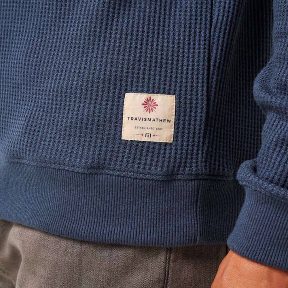 TravisMathew Nonrev Golf Sweater Mood Indigo/Vintage Indigo - SS25 Men