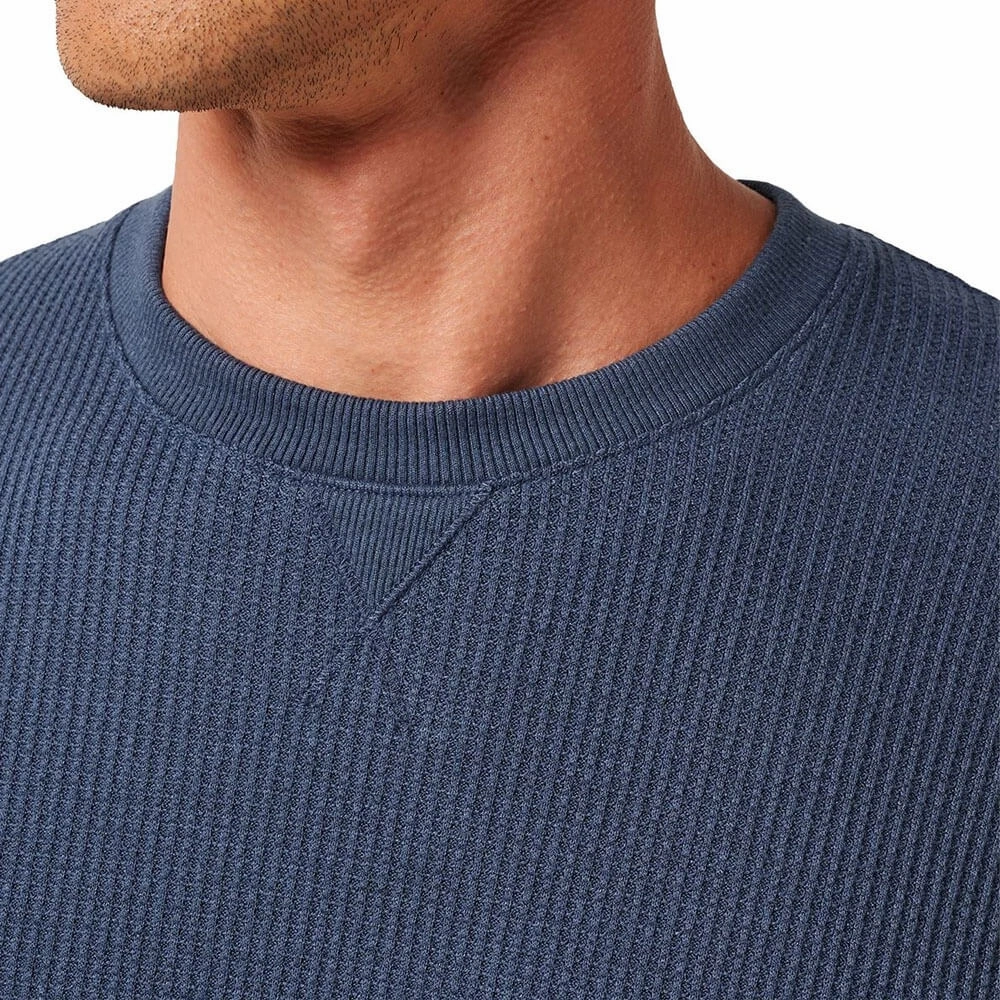 TravisMathew Nonrev Golf Sweater Mood Indigo/Vintage Indigo - SS25 Men